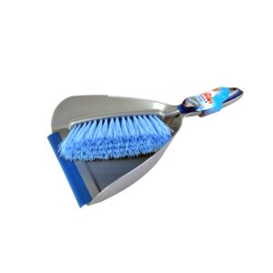 Mr. Clean Dustpan and Brush Set Blue and Grey